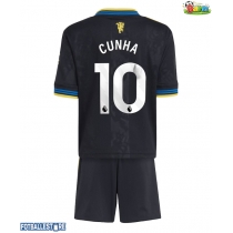 Manchester United Matheus Cunha #10 Tredjedraktsett Barn 2025-26 Kortermet (+ Korte bukser)